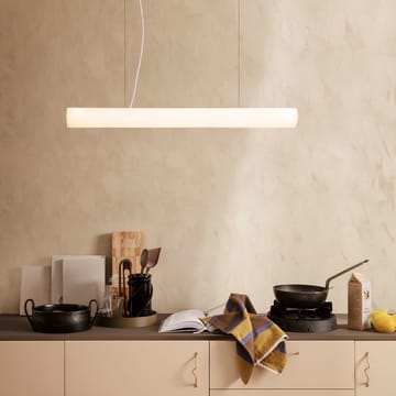 Lámpara colgante Vuelta 100 cm - blanco-latón - Ferm Living