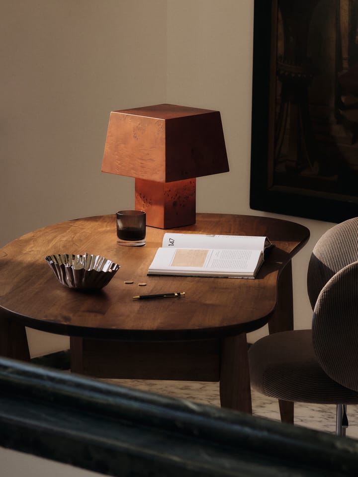 Lámpara de mesa Burl 33 cm, Dark stained burl Ferm Living