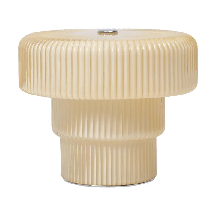 Lámpara de mesa portátil Ripple - Oat (beige), 10 cm - Ferm Living