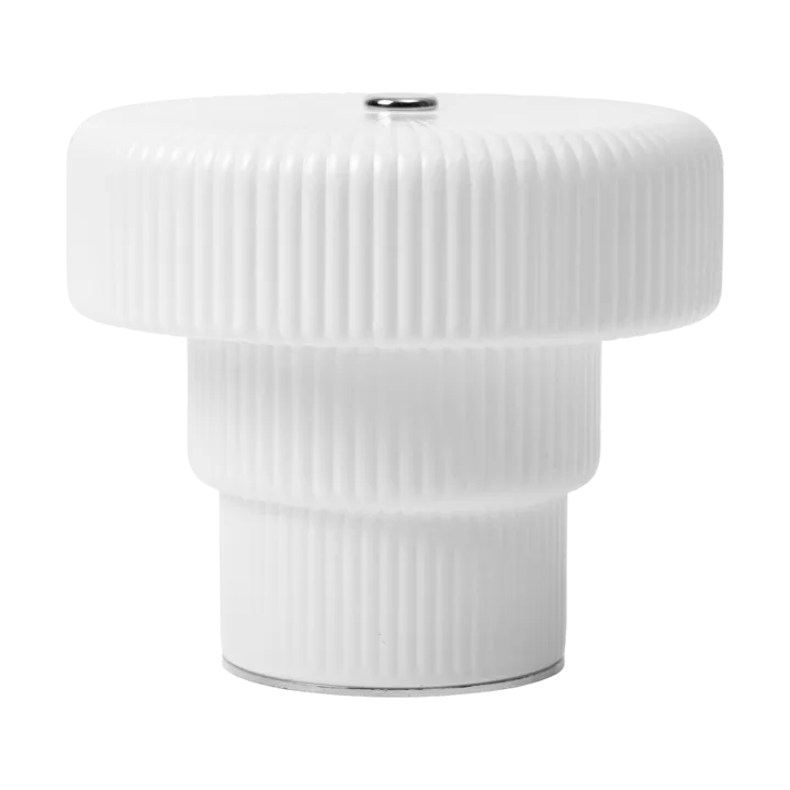 Lámpara de mesa portátil Ripple - White, 10 cm - Ferm Living