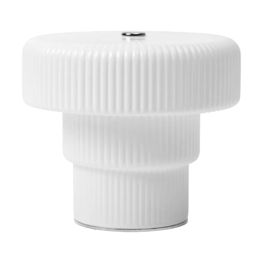 Lámpara de mesa portátil Ripple, White (blanco), 10 cm Ferm Living
