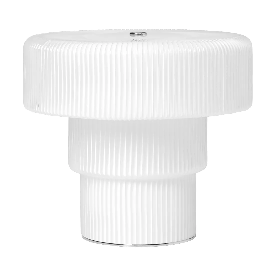 Lámpara de mesa portátil Ripple, White (blanco), 16,5 cm Ferm Living