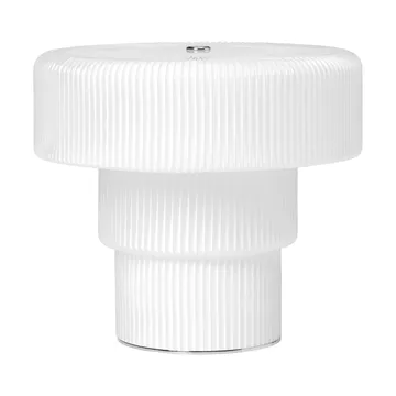 Lámpara de mesa portátil Ripple - White (blanco), 16,5 cm - Ferm Living