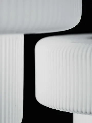 Lámpara de mesa portátil Ripple - White (blanco), 16,5 cm - Ferm Living