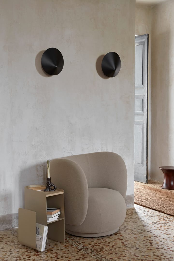 Lámpara de pared Arum wall scone, Black Ferm Living