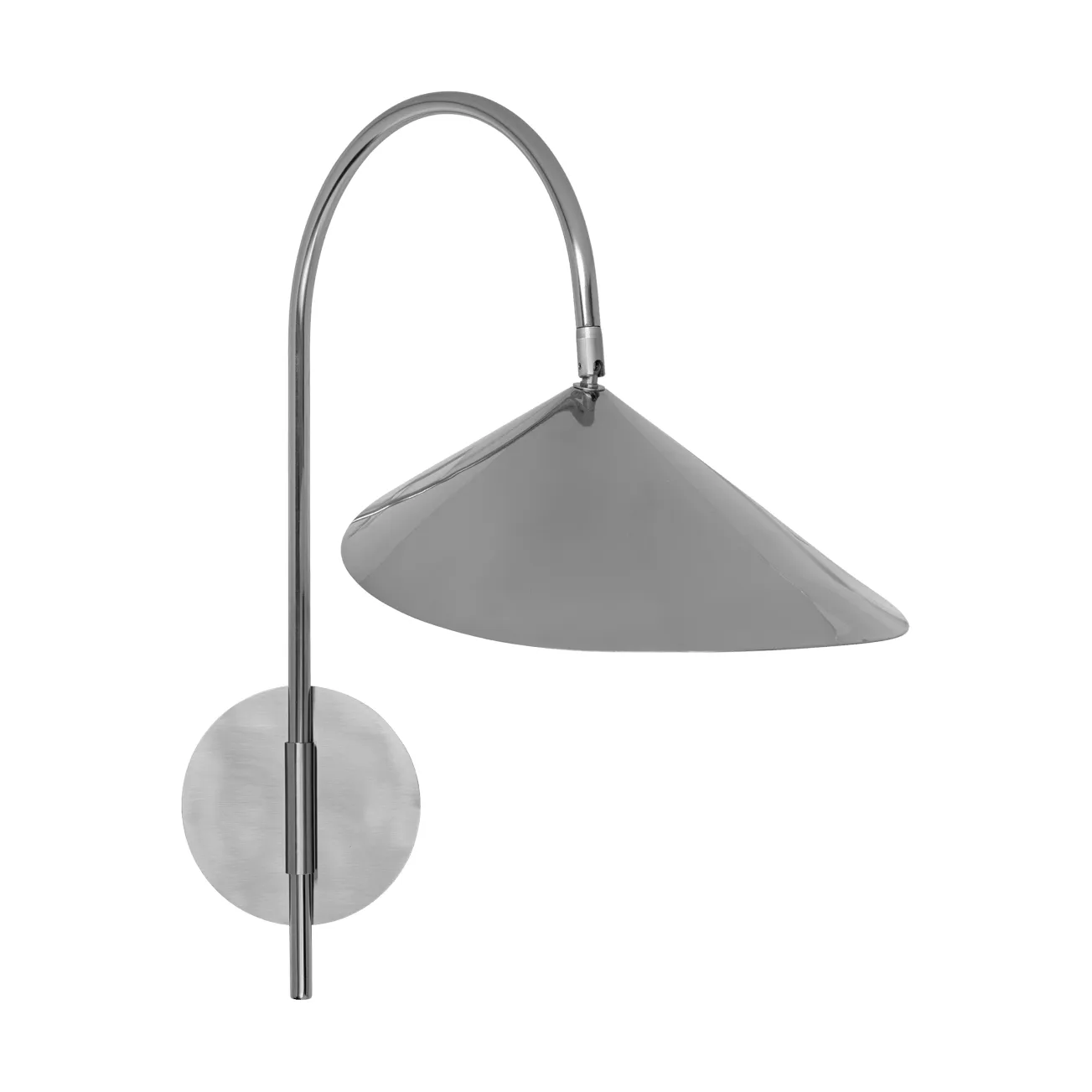 Lámpara de pared con conexión fija Arum swivel, Stainless steel Ferm Living