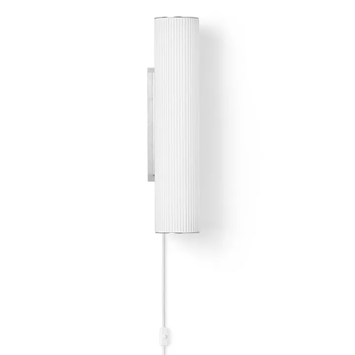 Lámpara de pared Vuelta 40 cm - blanco-acero inoxidable - Ferm Living