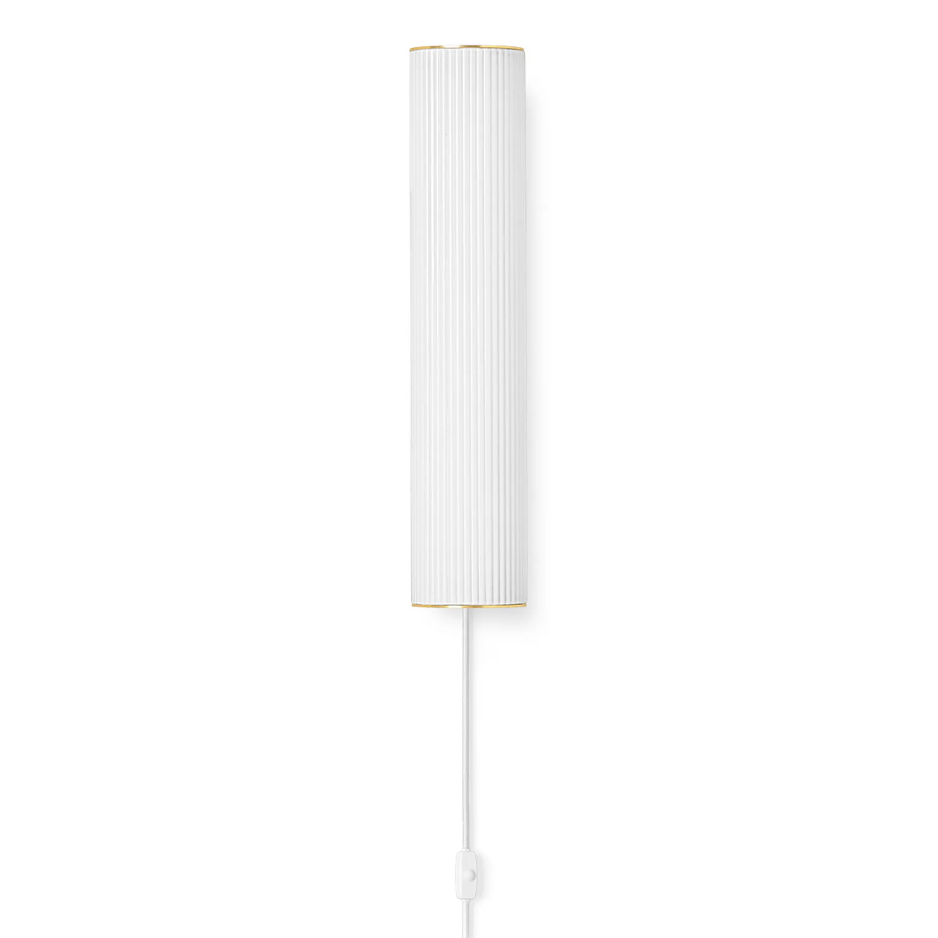Lámpara de pared Vuelta 40 cm, blanco-latón Ferm Living