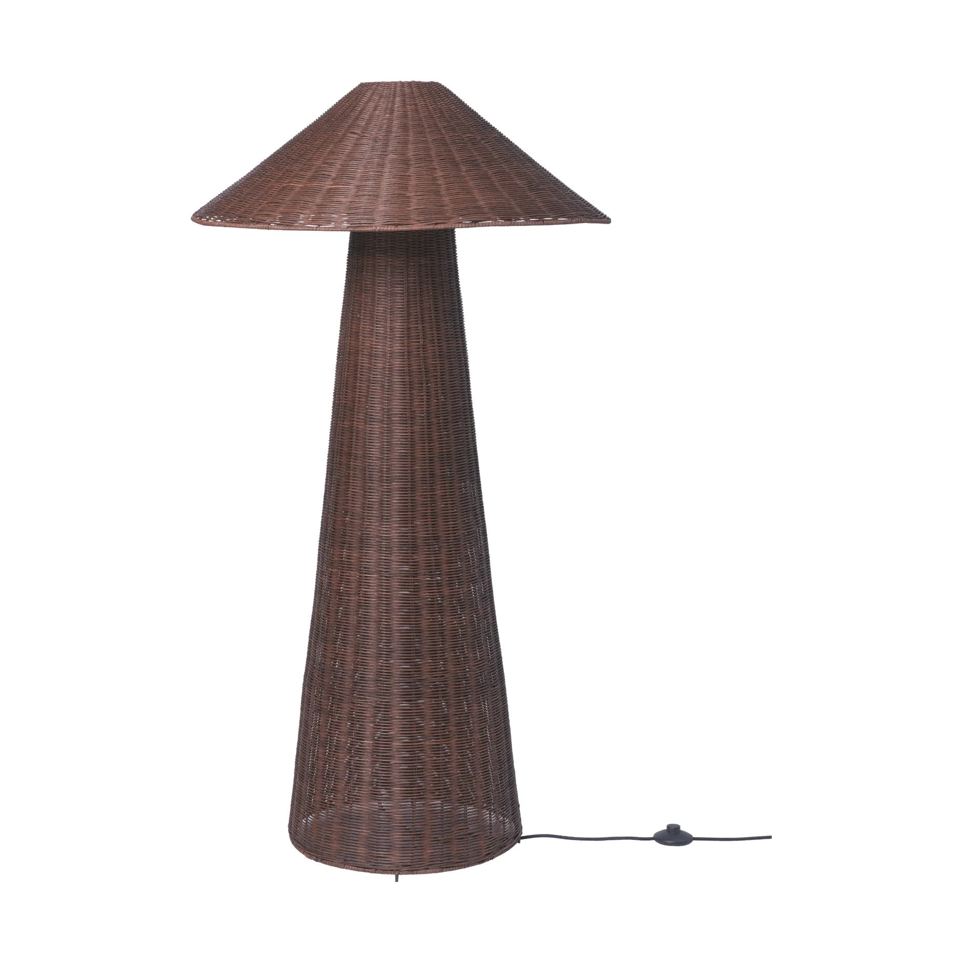 Lámpara de pie Dou, Dark brown Ferm Living