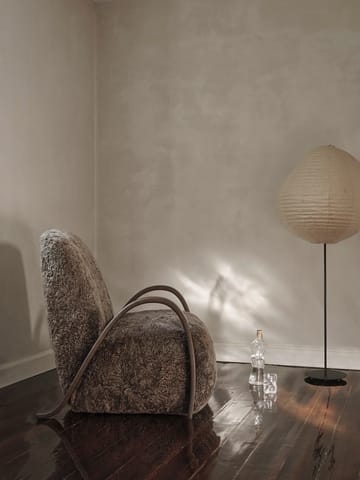 Lámpara de pie Kurbis high - Natural-black - Ferm Living