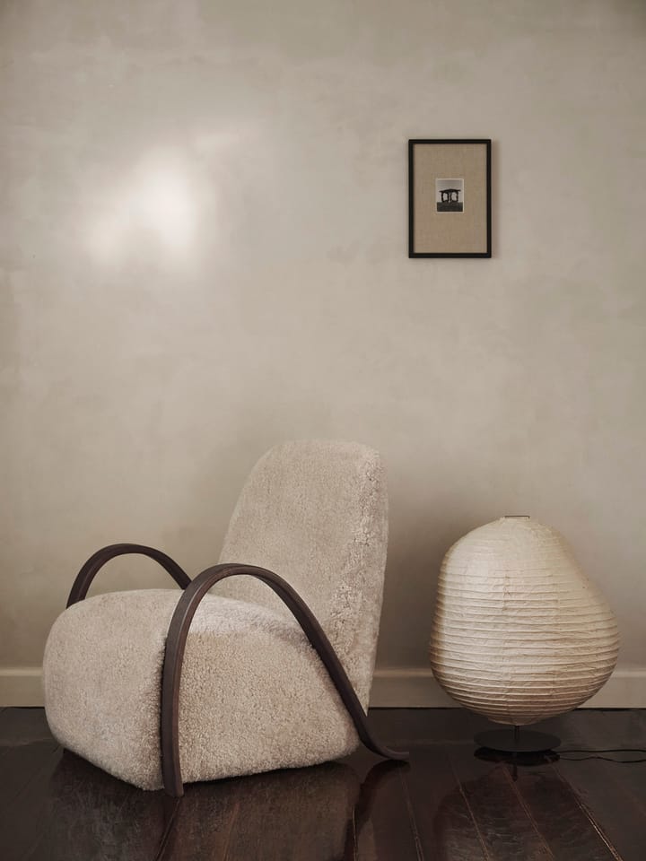 Lámpara de pie Kurbis low, Natural-black Ferm Living