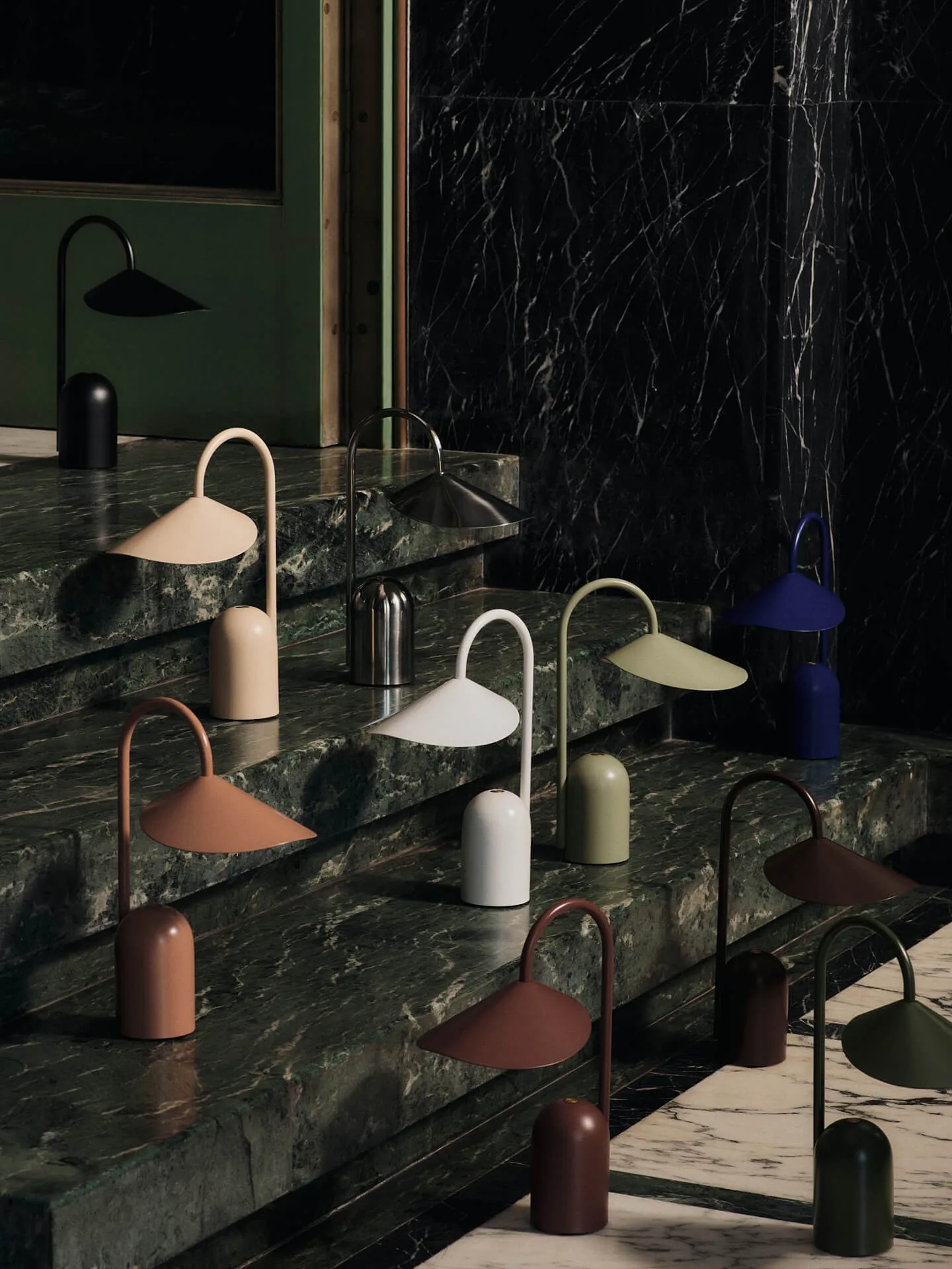 Lámpara portátil Arum, Stainless steel Ferm Living