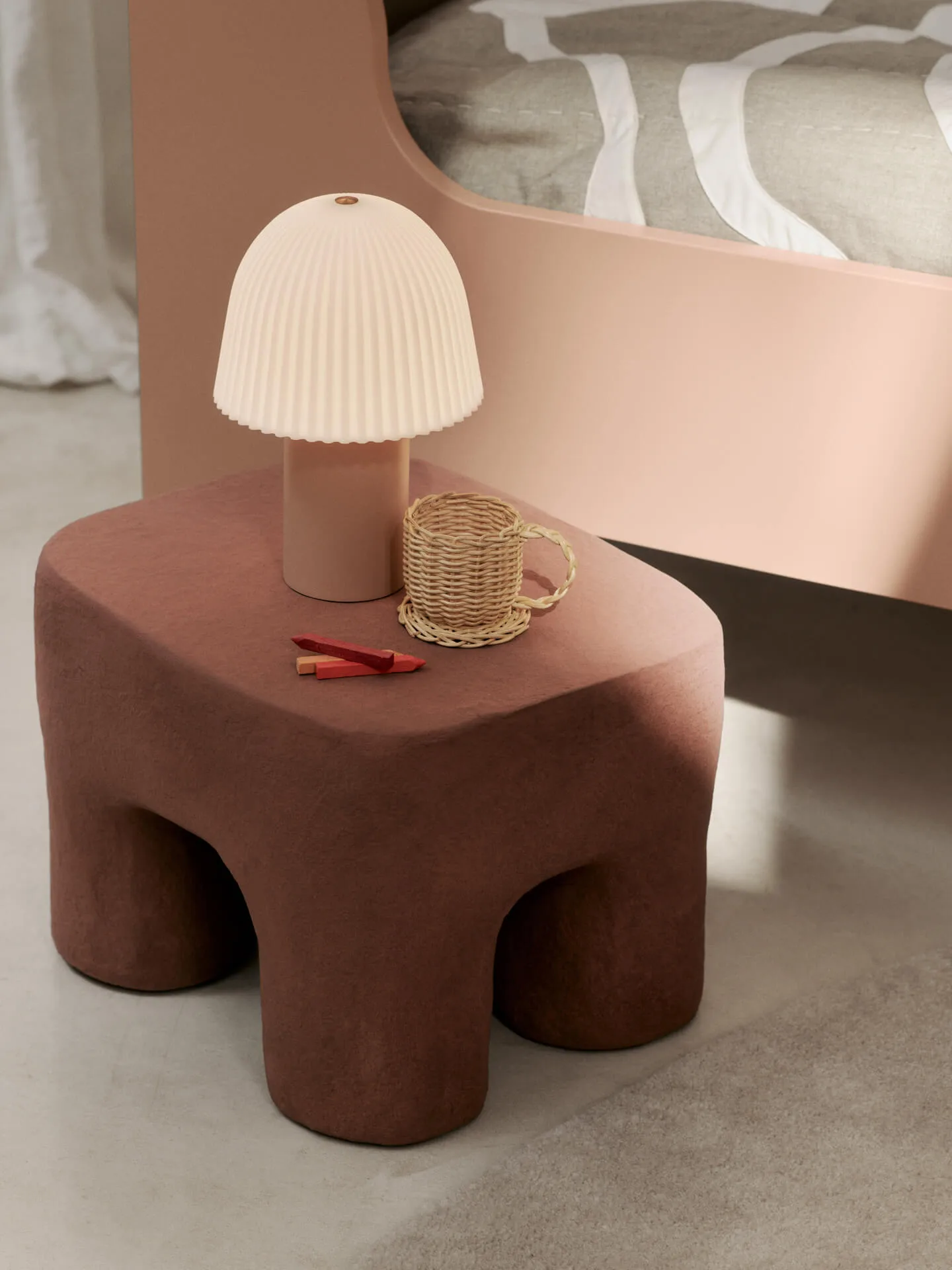 Lámpara portátil Frill, Rose-white Ferm Living