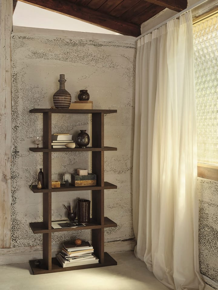 Librería Kona 1x4, Dark stained Ferm Living