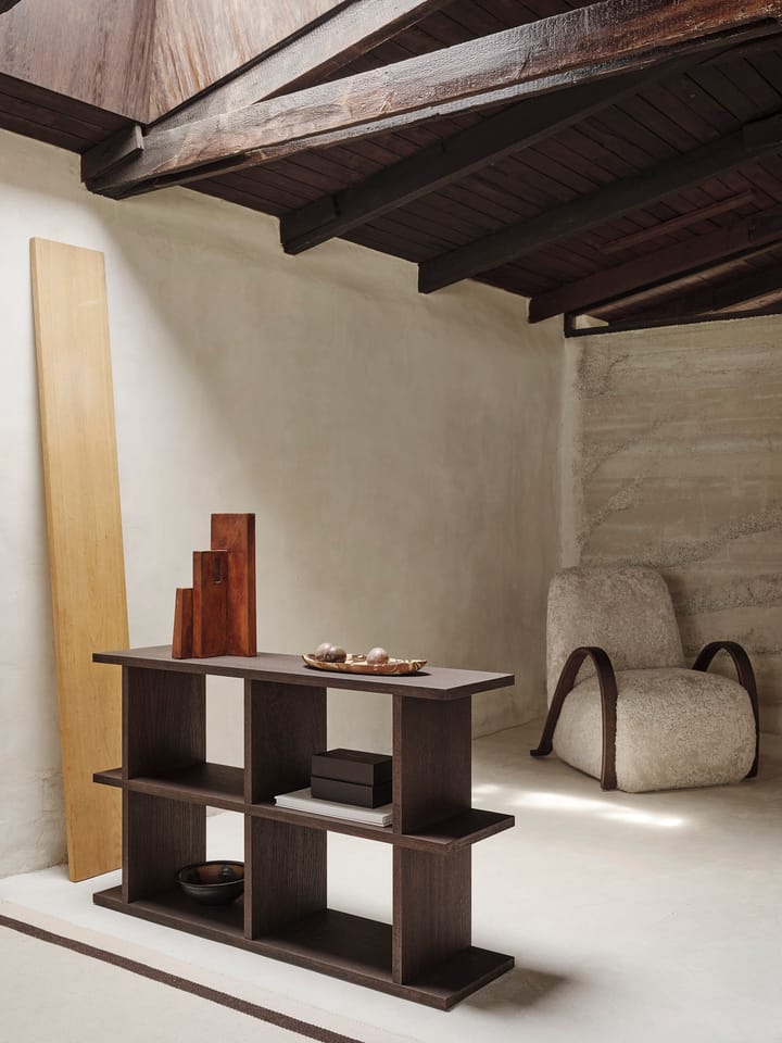 Librería Kona 2x2, Dark stained Ferm Living