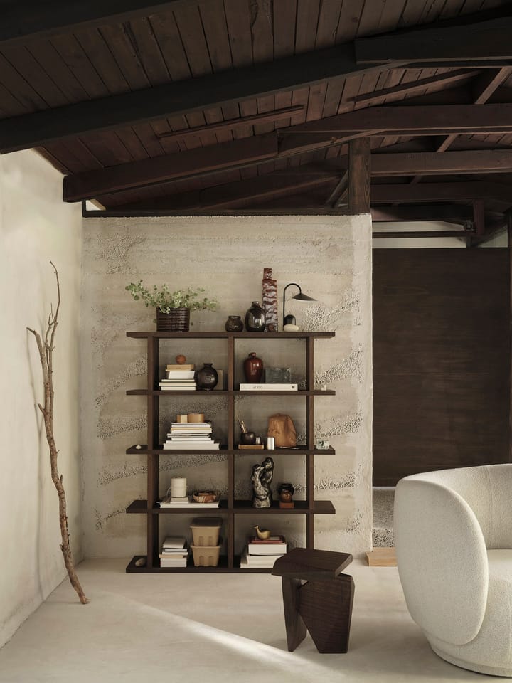 Librería Kona 2x4, Dark stained Ferm Living