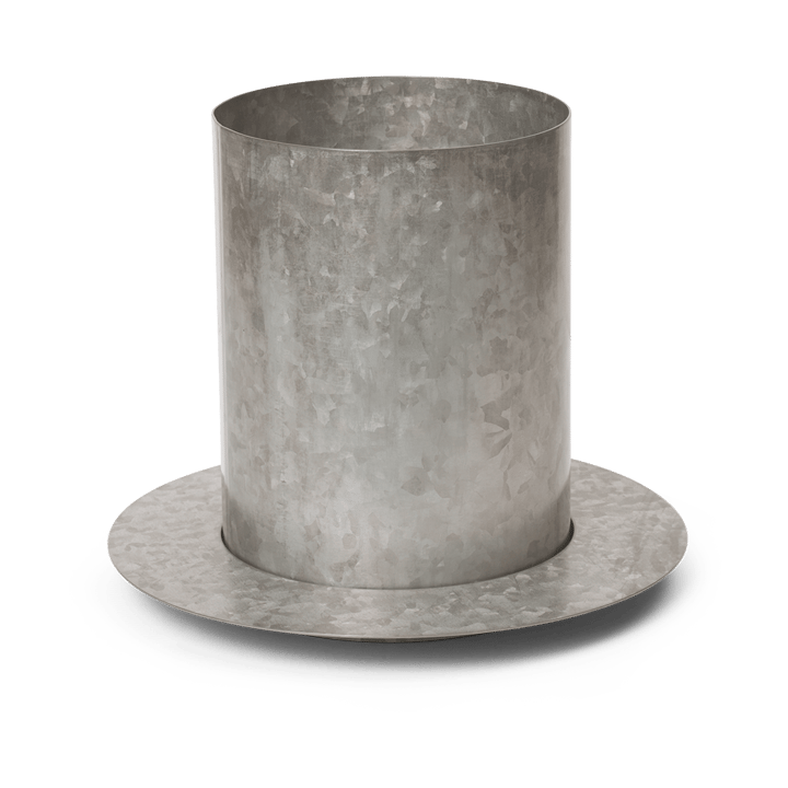 Maceta Auran small 21 cm - Galvanized iron - Ferm LIVING