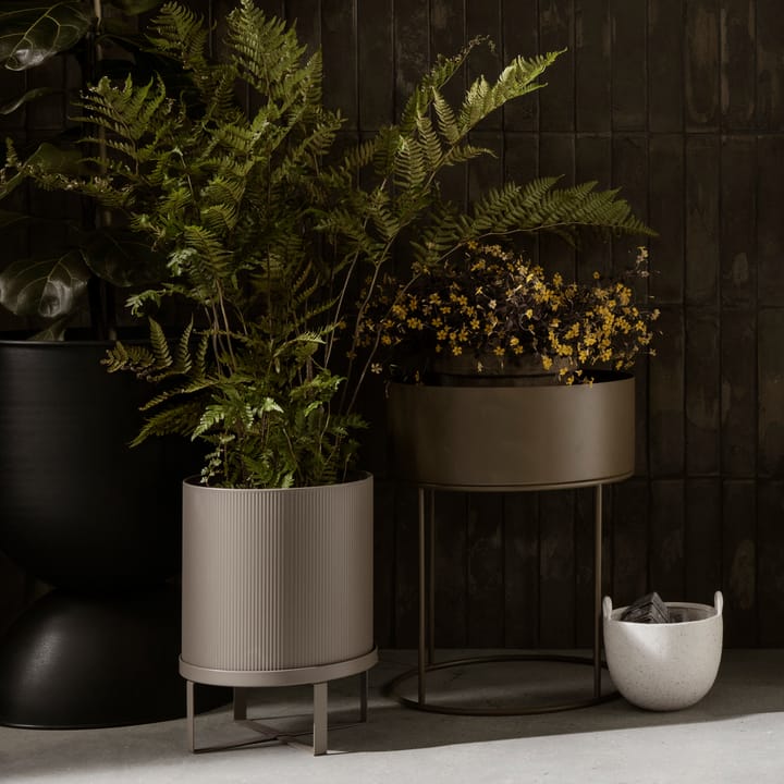Maceta Bau large Ø28 cm, gris Ferm Living