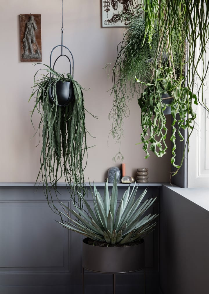 Maceta colgante Hanging deco pot Ø18.5 cm, negro Ferm Living