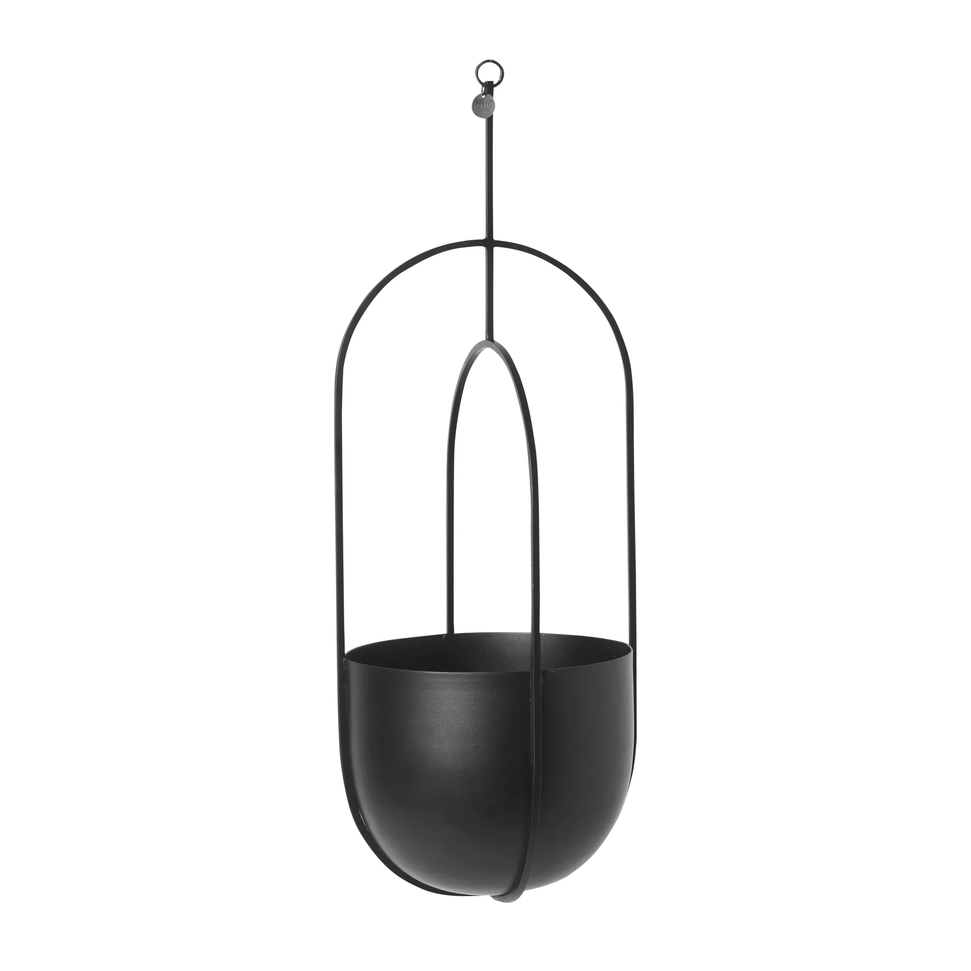 Maceta colgante Hanging deco pot Ø18.5 cm, negro Ferm Living