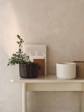 Maceta Corduroy Ø20x15 cm - Carob Brown - Ferm Living