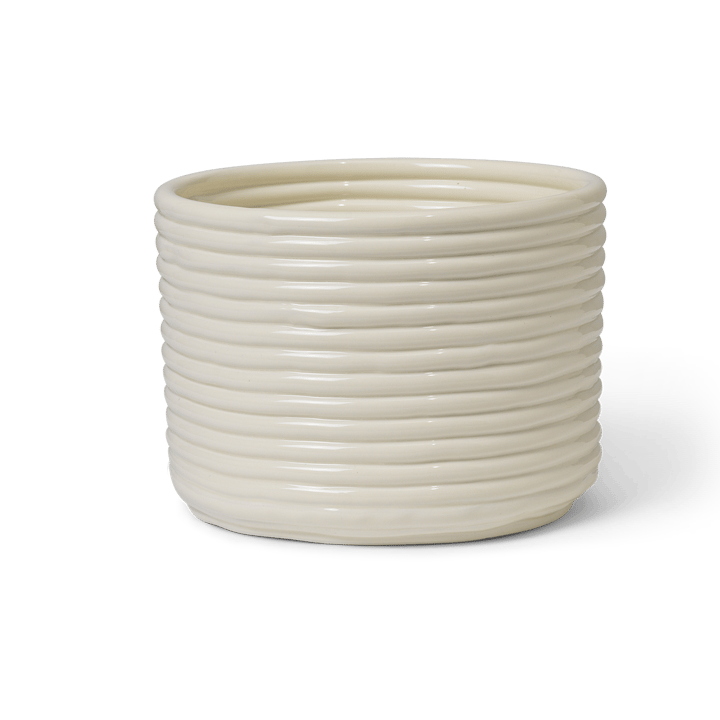 Maceta Corduroy Ø20x15 cm - Off white - Ferm Living