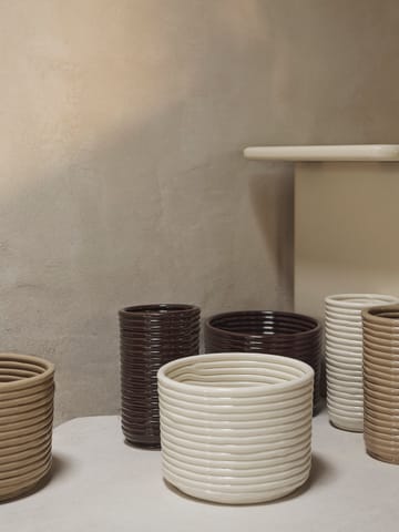 Maceta Corduroy Ø20x15 cm - Off white - Ferm Living
