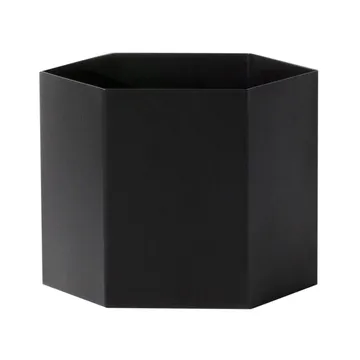 Maceta Hexagon, negro - x-large - Ferm Living