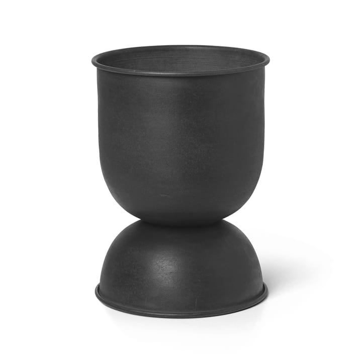 Maceta Hourglass extra small Ø21 cm - negro-gris oscuro - Ferm Living