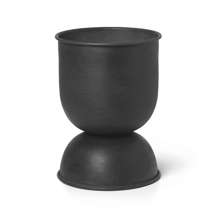 Maceta Hourglass extra small Ø21 cm - negro-gris oscuro - Ferm LIVING