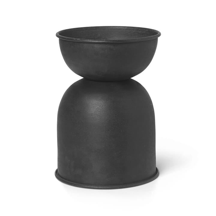 Maceta Hourglass extra small Ø21 cm, negro-gris oscuro Ferm Living