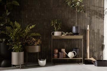 Maceta Hourglass extra small Ø21 cm - negro-gris oscuro - Ferm Living