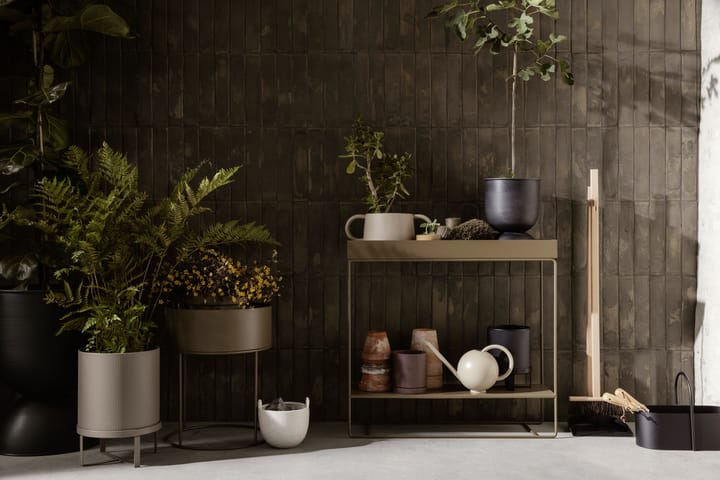 Maceta Hourglass extra small Ø21 cm, negro-gris oscuro Ferm Living