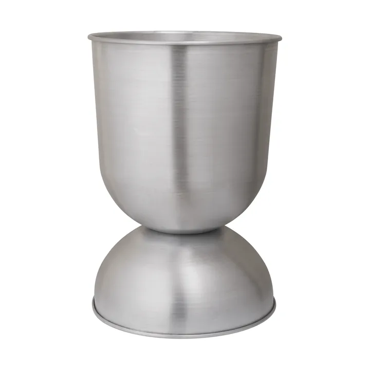 Maceta Hourglass grande Ø50 cm - Aluminio - Ferm Living