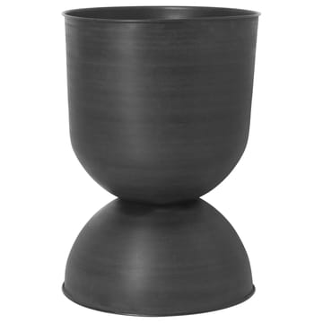 Maceta Hourglass grande Ø50 cm - negro-gris oscuro - ferm LIVING