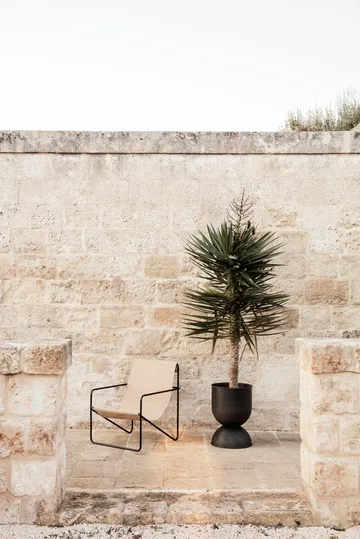 Maceta Hourglass mediana Ø40 cm - negro-gris oscuro - Ferm Living