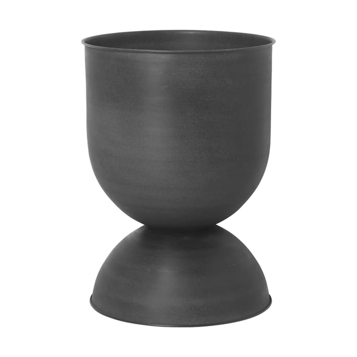 Maceta Hourglass mediana Ø41 cm - negro-gris oscuro - Ferm Living