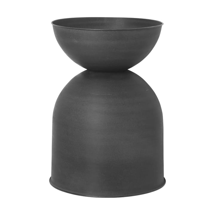 Maceta Hourglass mediana Ø41 cm, negro-gris oscuro Ferm Living