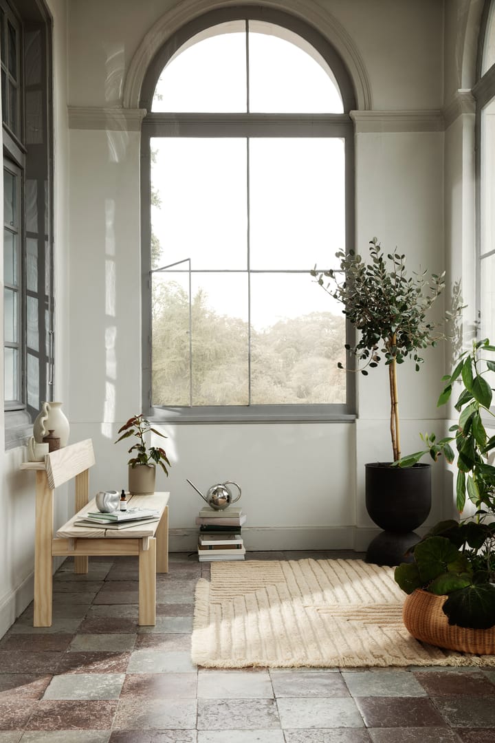 Maceta Hourglass mediana Ø41 cm, negro-gris oscuro Ferm Living