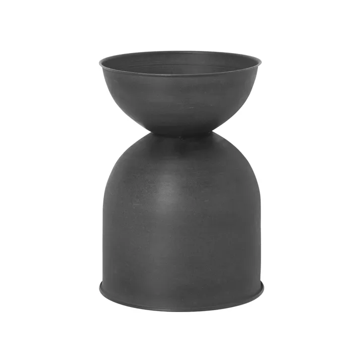 Maceta Hourglass pequeña Ø30 cm - negro-gris oscuro - Ferm Living