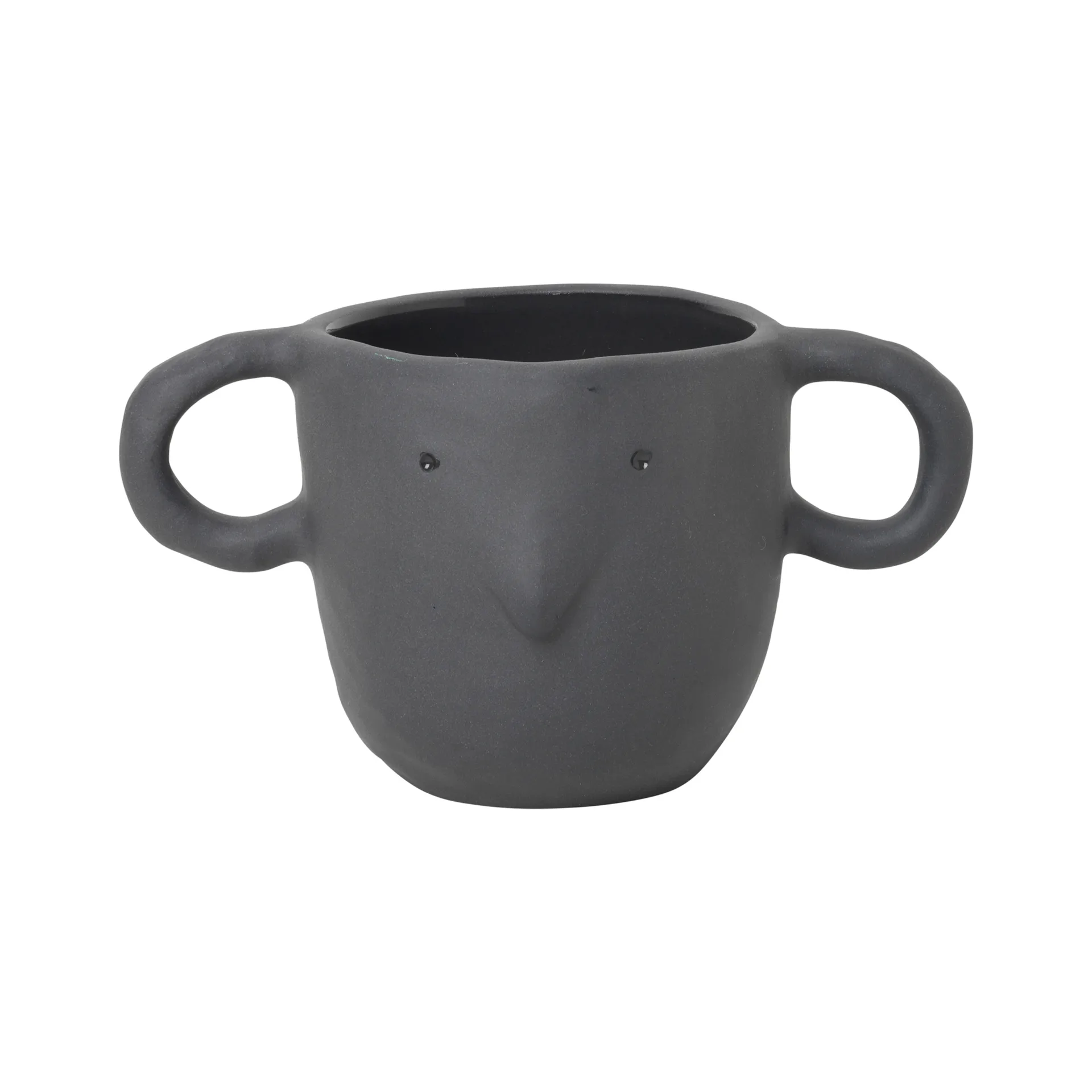 Maceta Mus pequeña, gris oscuro Ferm Living