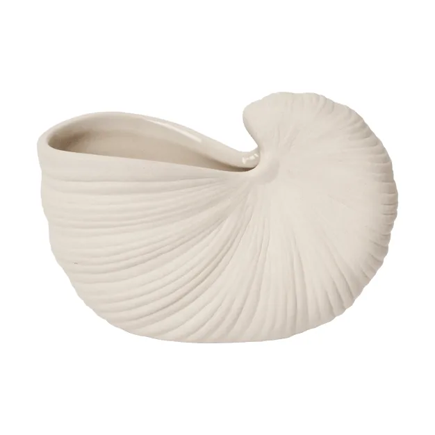 Maceta Shell, Off-white, 11x5,5x7,7 cm Ferm Living