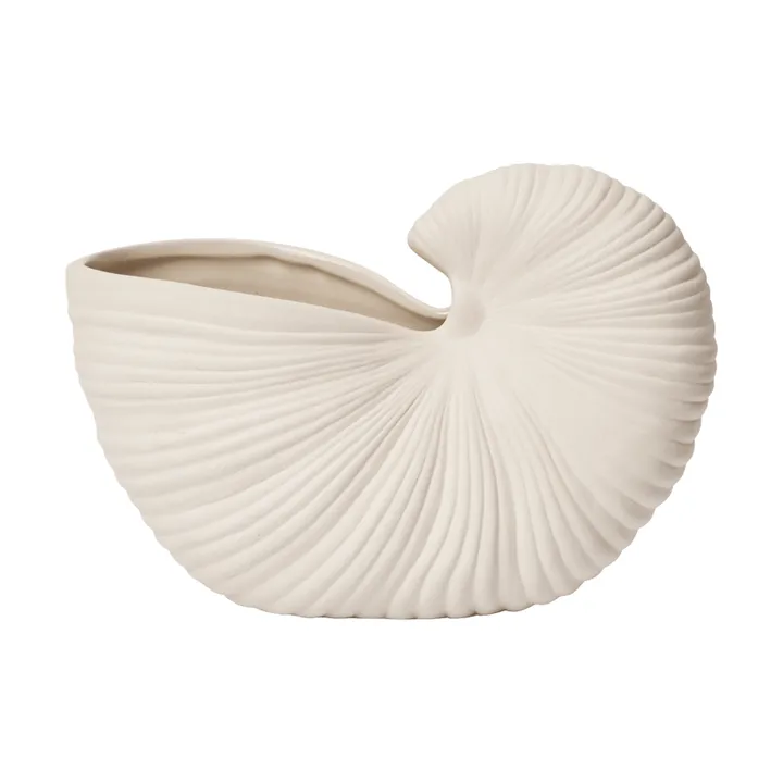 Maceta Shell - Off white, 23x11,5x16 cm - Ferm Living