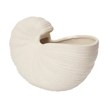 Maceta Shell - Off white, 23x11,5x16 cm - Ferm Living