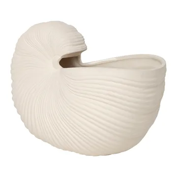 Maceta Shell - Off white, 31x15x21 cm - Ferm Living