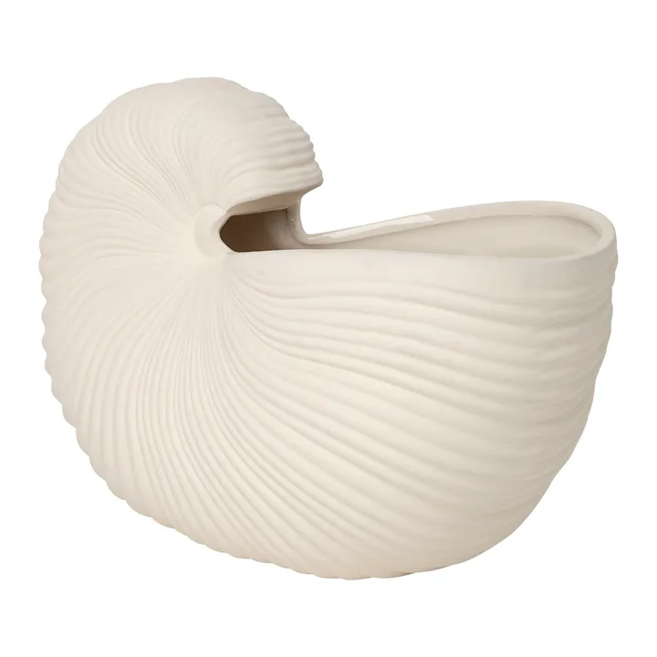 Maceta Shell - Off white, 31x15x21 cm - Ferm Living