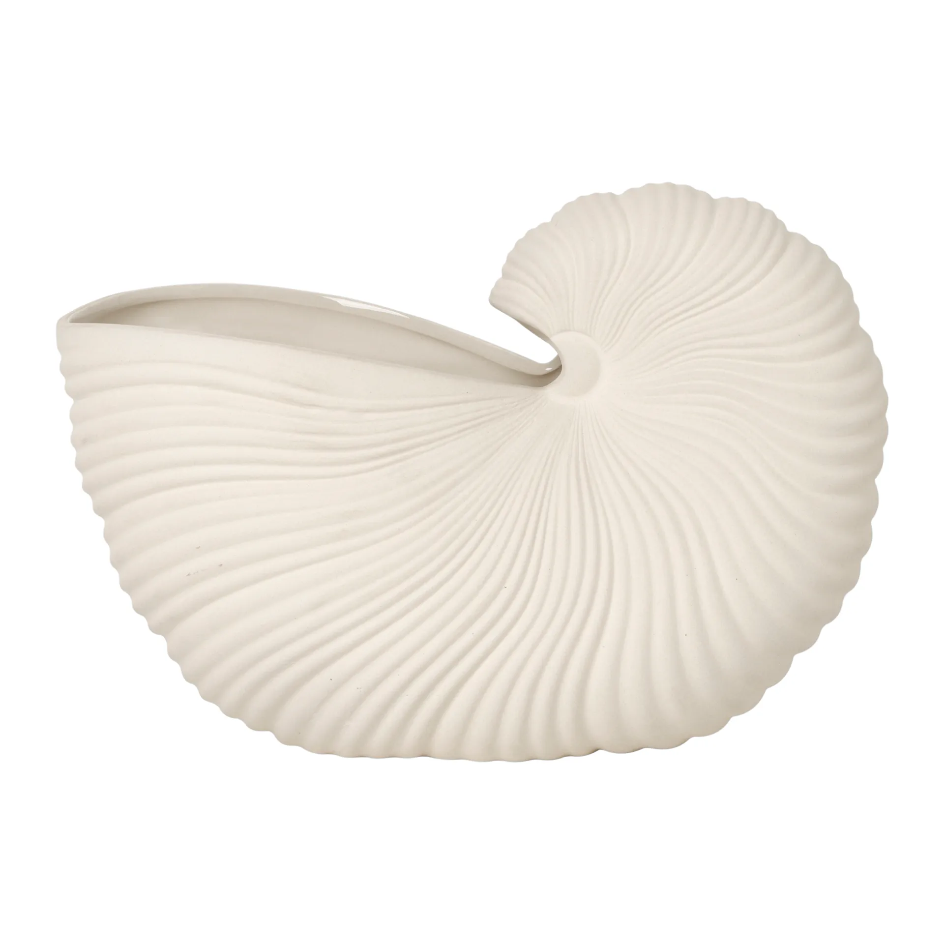 Maceta Shell, Off white, 31x15x21 cm Ferm Living