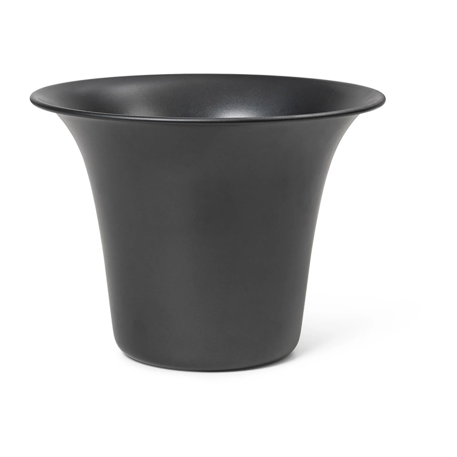 Maceta Spun Alu Ø24x17,5 cm, Blackened aluminio Ferm Living