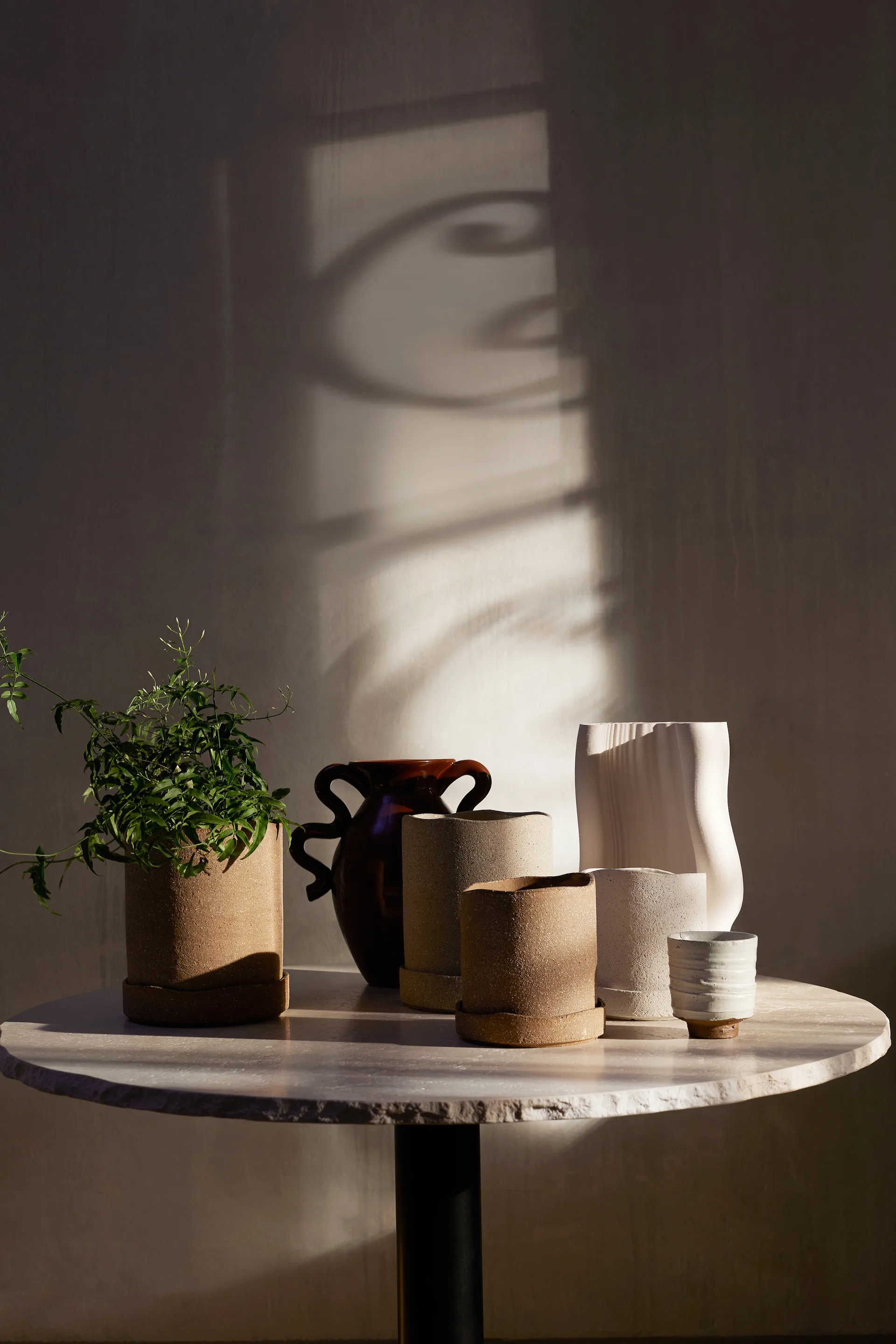 Maceta Uneru Ø16 cm, Brown Ferm Living