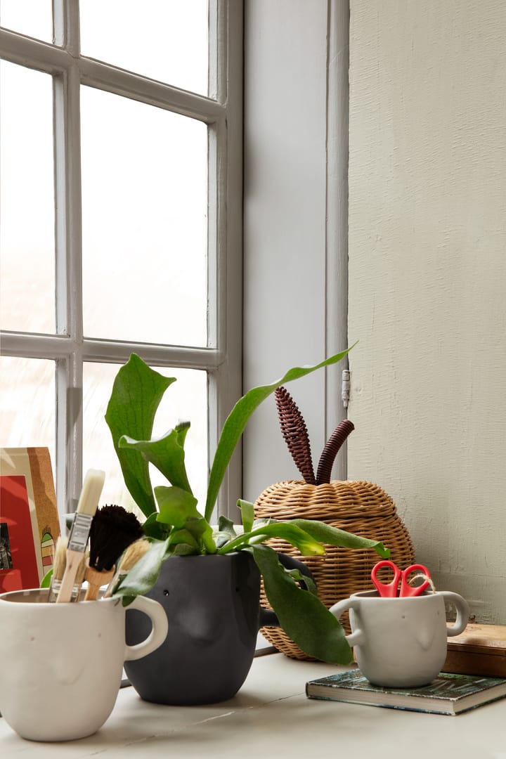 Macetero Mus XL Ø15 cm, Dark Grey Ferm Living